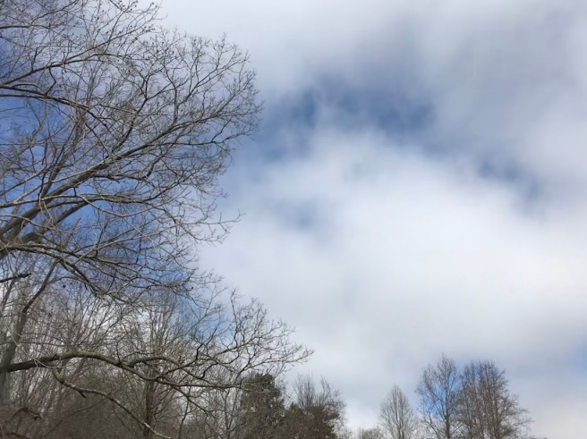 blue skies intermittent with clouds march 2019